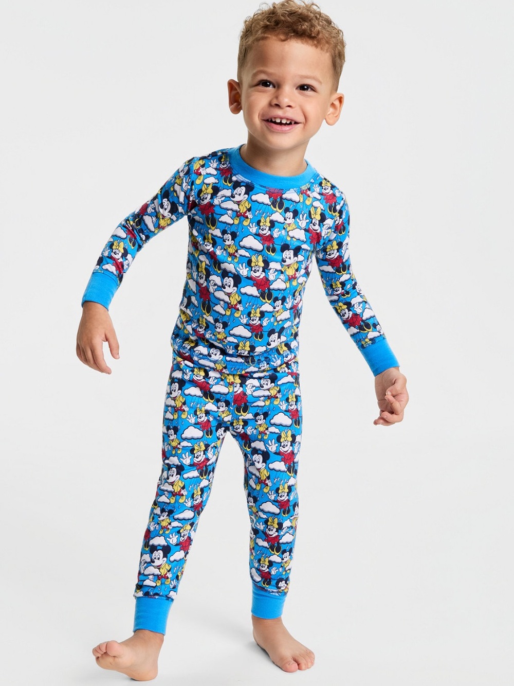 Disney | Macy's Toddler Mickey Mouse & Minnie Mouse Knit Pajamas Set-4T